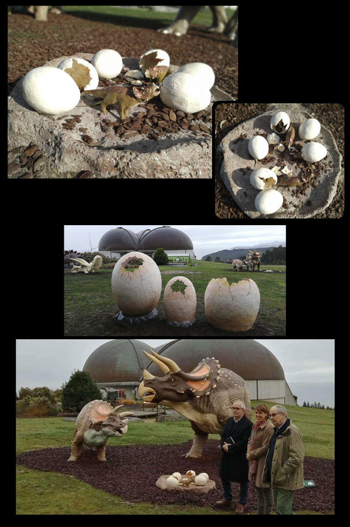Creación de nidada y huevos para el Museo del Jurásico de Asturias