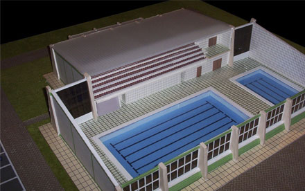 Maqueta de piscina para el Ayuntamiento de Santa María de Cayón